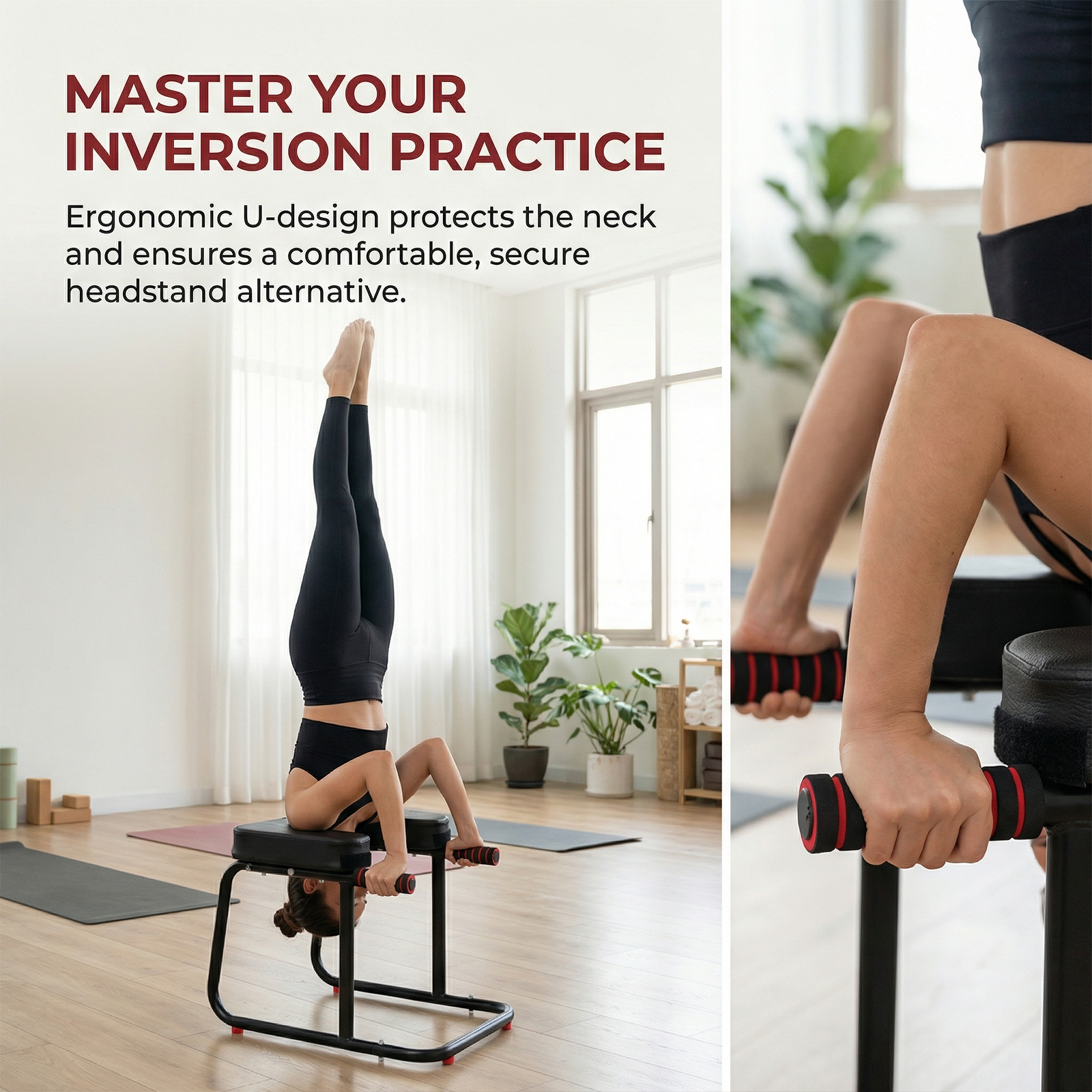 Yoga Headstand Stool Loading 5 - đánh giá và giá Yoga Fitness Trainer
