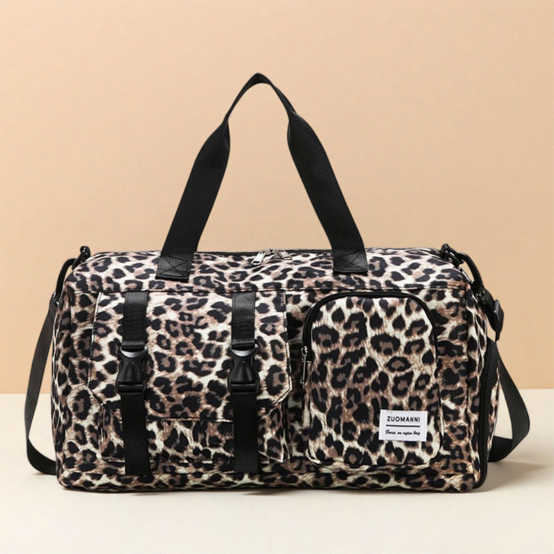 Fashionable Leopard Print Spor - đánh giá và giá Yoga Fitness Bag