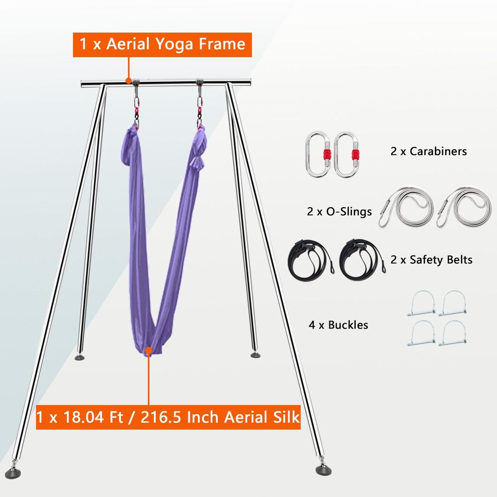 9.6 FT 115.3 Inch Adjustable H - đánh giá và giá Yoga Swing Aerial