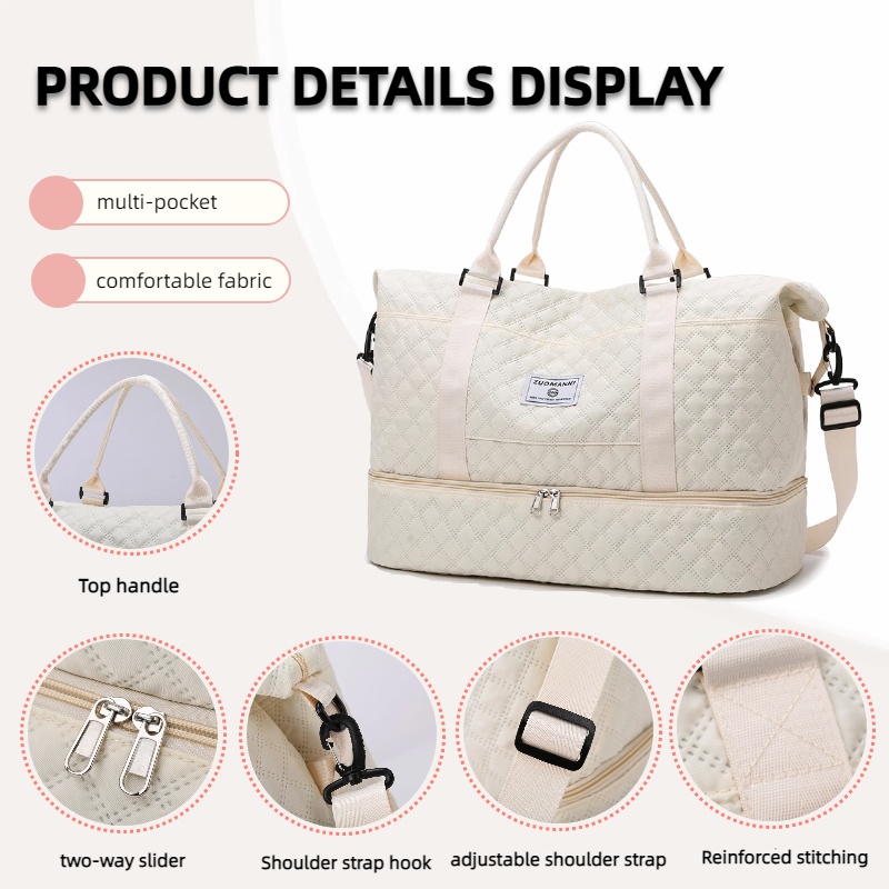 Large Capacity Travel Duffels  - đánh giá và giá Yoga Fitness Bag