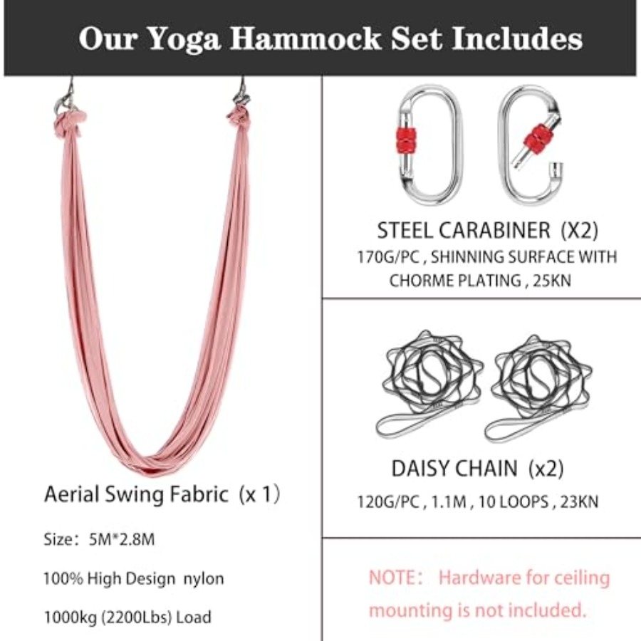 5.5 Yards Aerial Silk Swing Ou - đánh giá và giá Yoga Swing Aerial