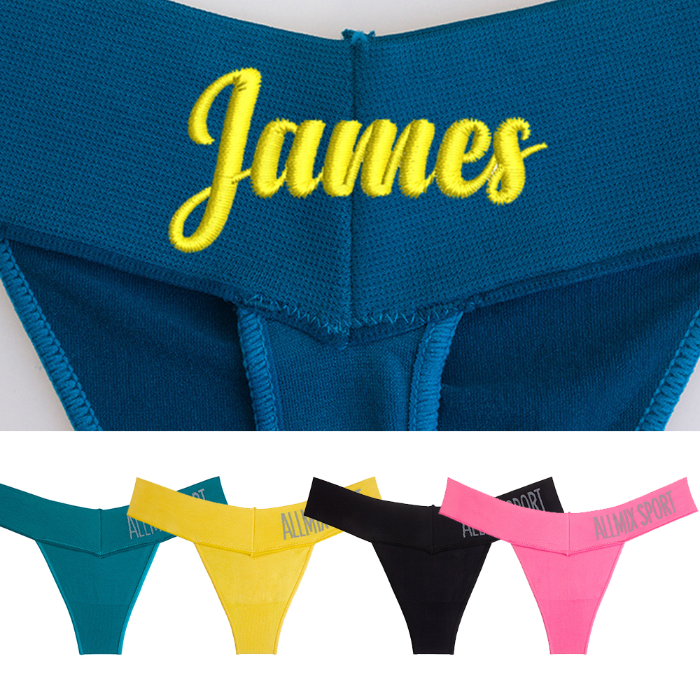 Custom Thong With Letter Name  - đánh giá và giá Yoga Fitness Name
