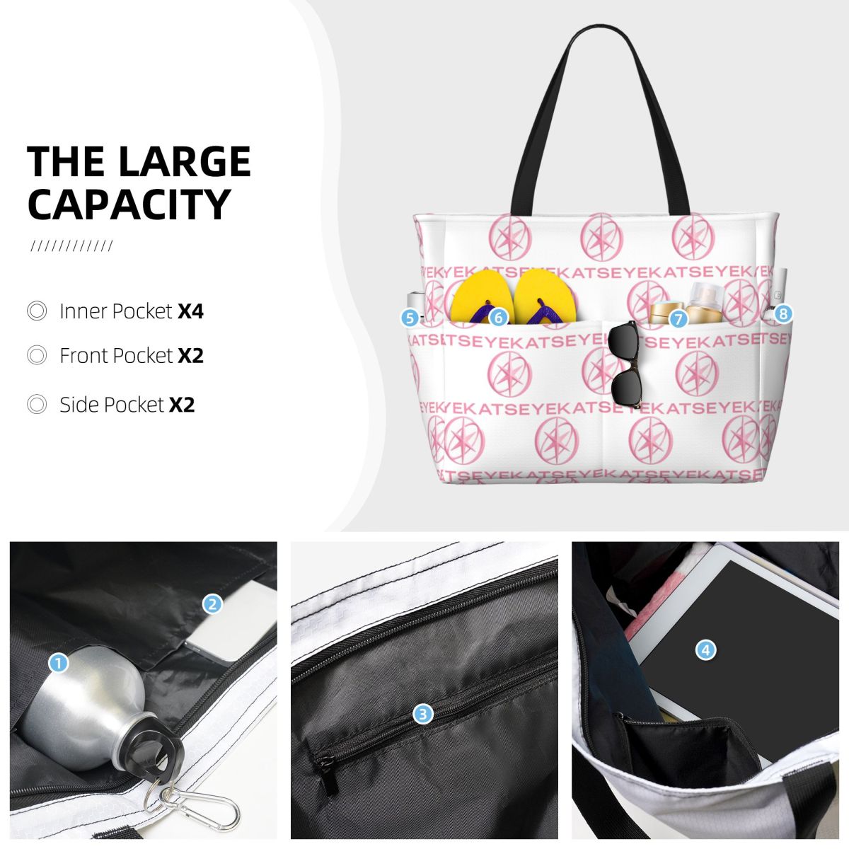 KATEYE Kpop Group Beach Tote B - đánh giá và giá Yoga Fitness Group