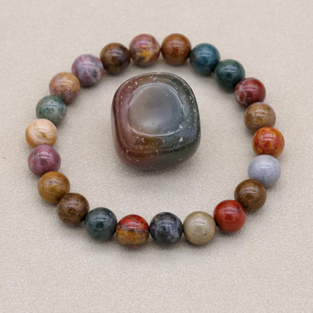 8mm Natural Stone Ocean Jasper - đánh giá và giá Yoga Health & Fitness Center