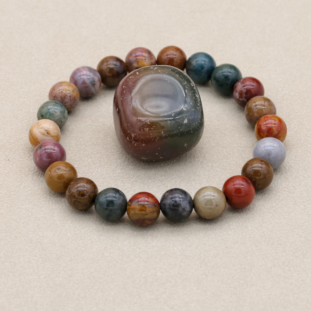 8mm Natural Stone Ocean Jasper - đánh giá và giá Yoga Health & Fitness Center