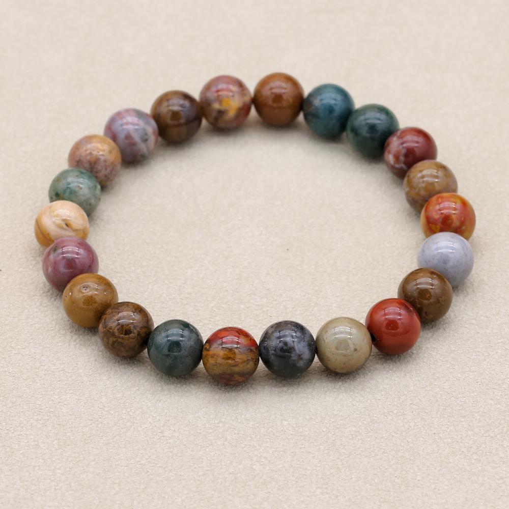 8mm Natural Stone Ocean Jasper - đánh giá và giá Yoga Health & Fitness Center