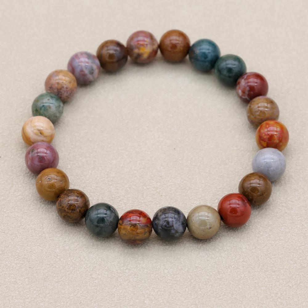 8mm Natural Stone Ocean Jasper - đánh giá và giá Yoga Health & Fitness Center