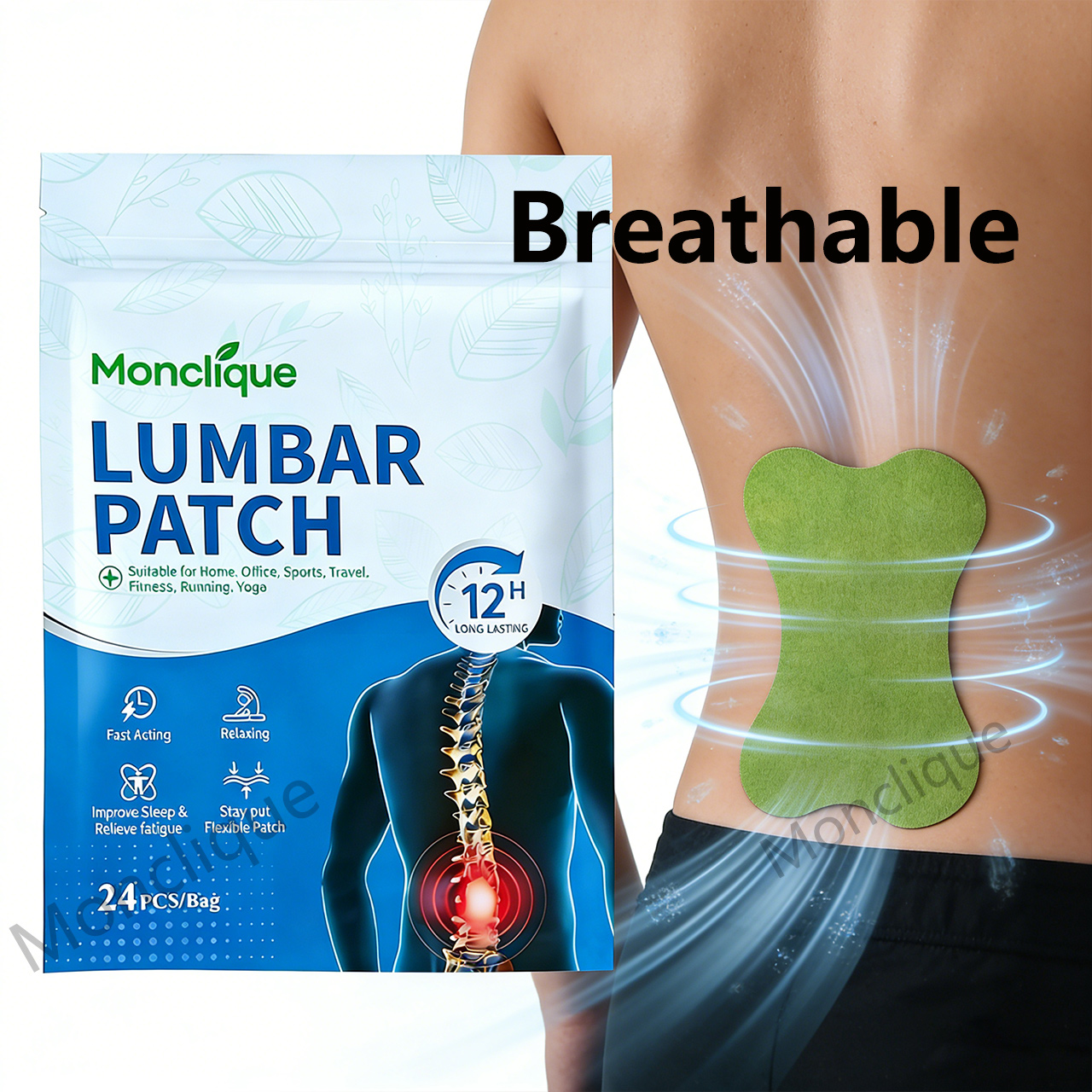 24/48PCS Lumbar Patch Back Mas - đánh giá và giá Yoga Fitness Promotion