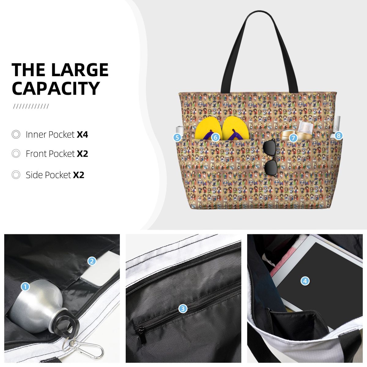 Hetalia Group Beach Tote Bag S - đánh giá và giá Yoga Fitness Group