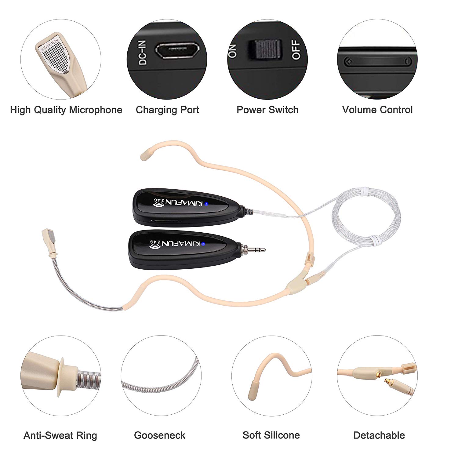 KIMAFUN Wireless Waterproof He - đánh giá và giá Yoga Fitness Spinning