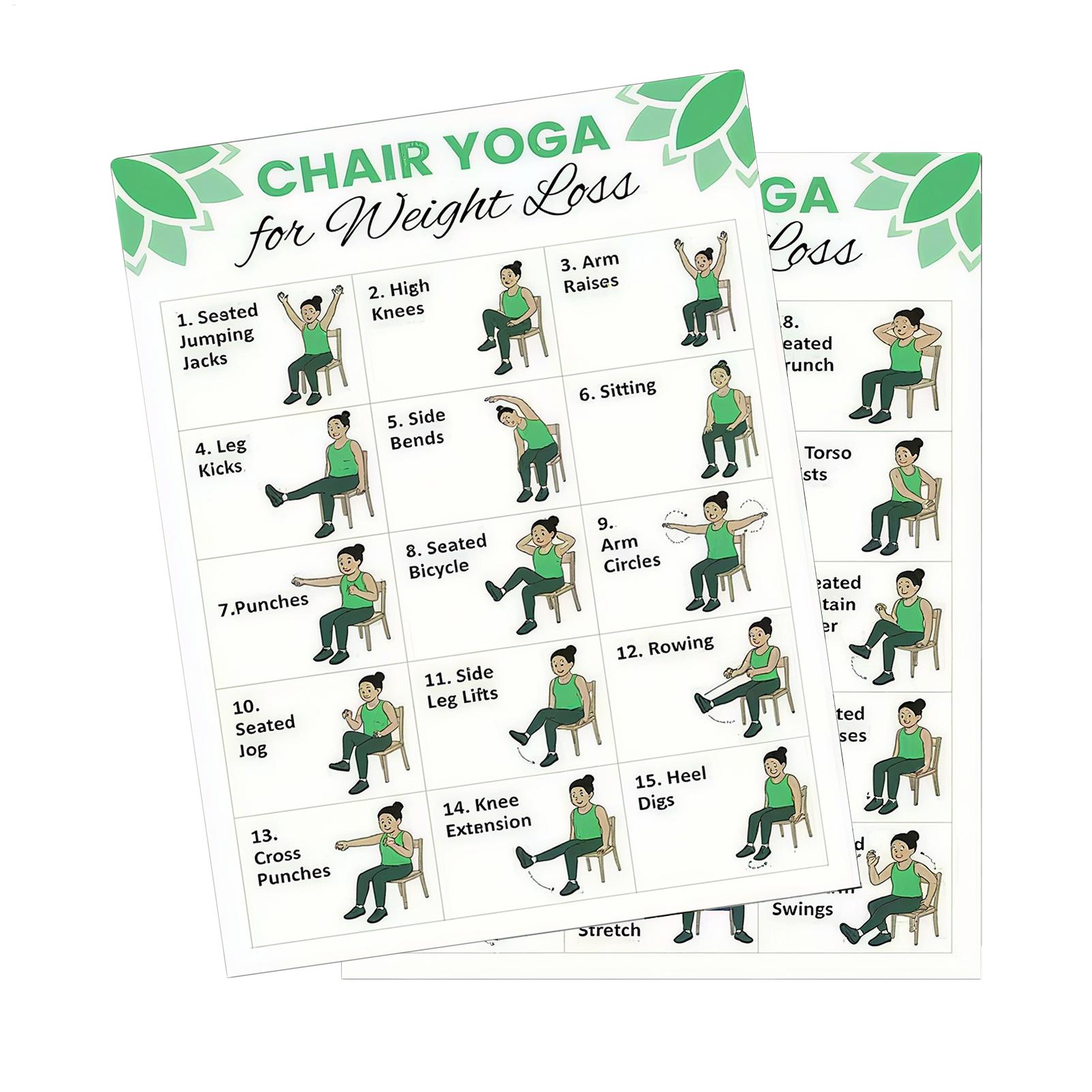 2 PCS Yoga Poster Home Exercis - đánh giá và giá Yoga Health & Fitness Center