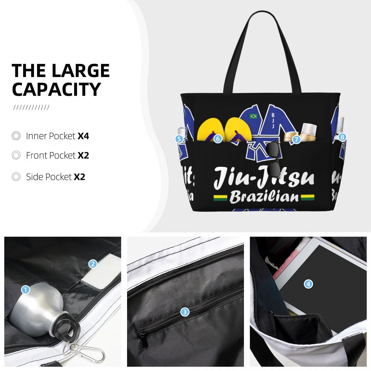 Jiu-Jitsu Beach Tote Bag Sport - đánh giá và giá Yoga Fitness Jiu Jitsu