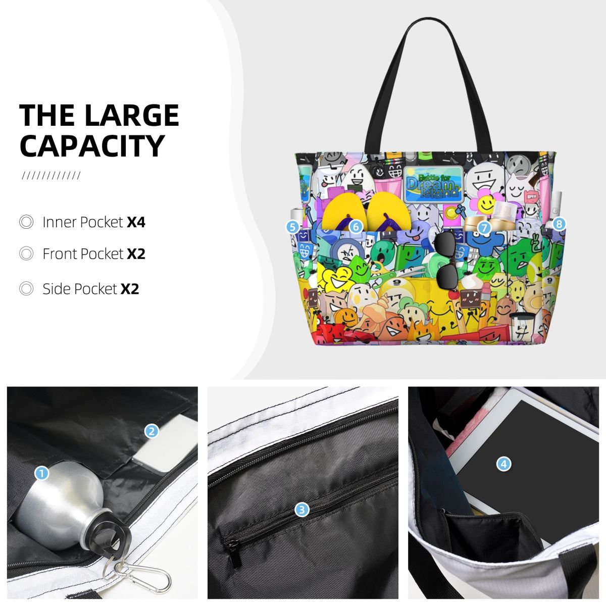 BFDI Group Picture Beach Tote  - đánh giá và giá Yoga Fitness Group