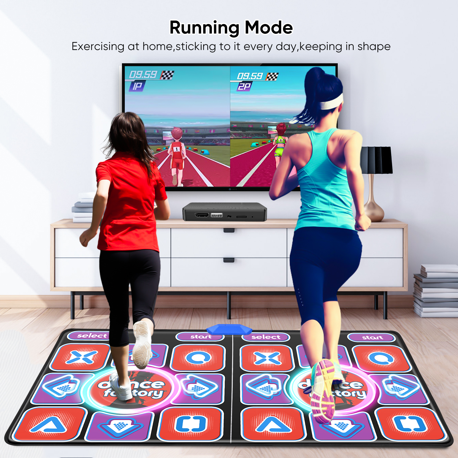 HDMI Wireless Double Dance Mat - đánh giá và giá Yoga Update Fitness