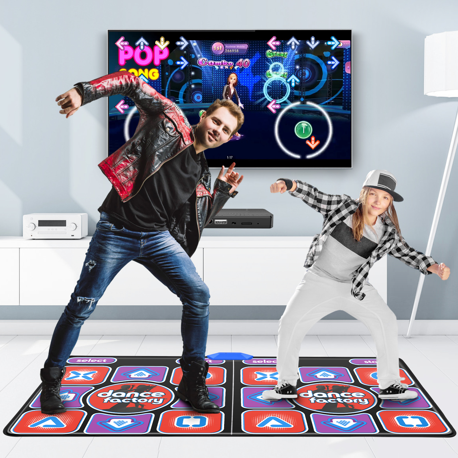 HDMI Wireless Double Dance Mat - đánh giá và giá Yoga Update Fitness