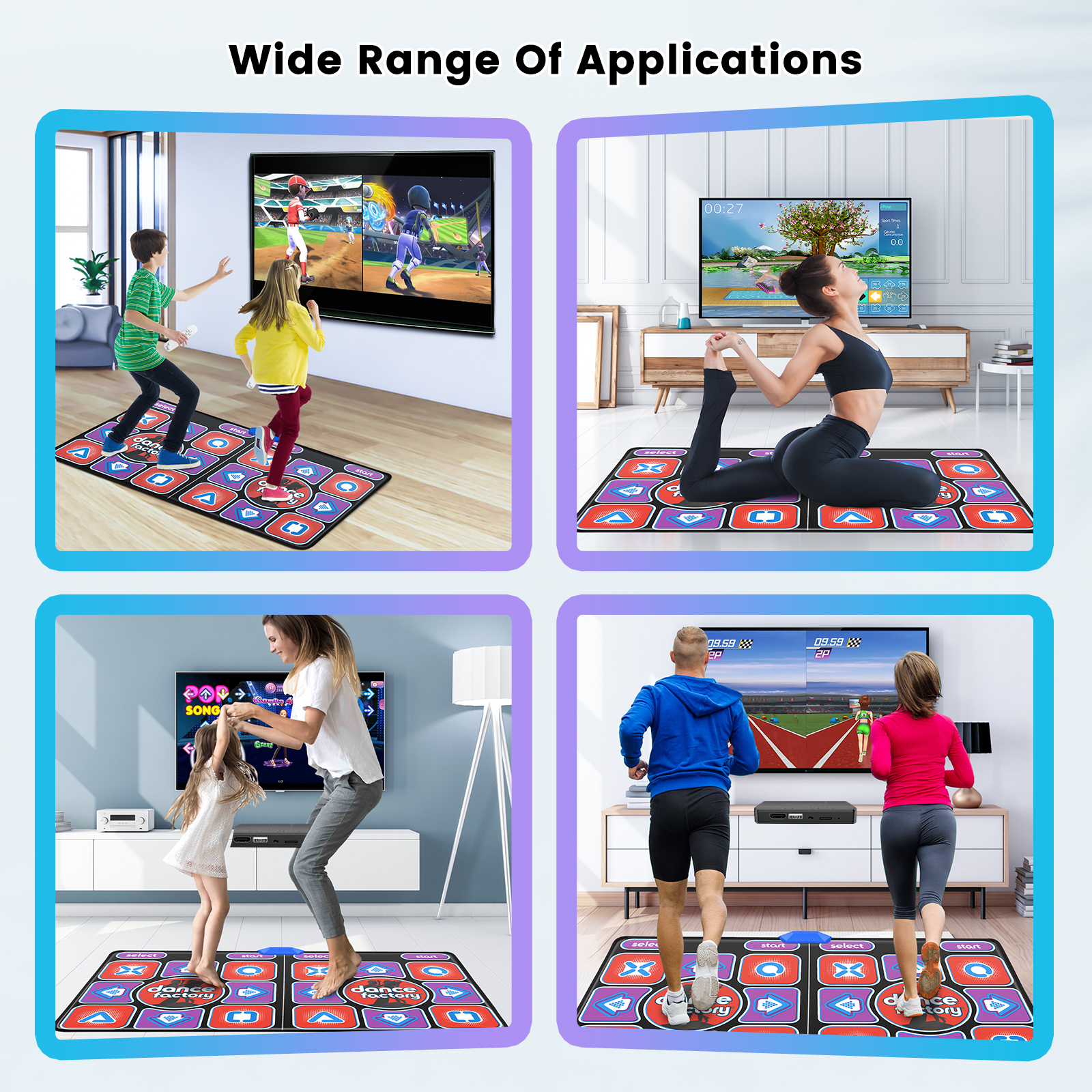 HDMI Wireless Double Dance Mat - đánh giá và giá Yoga Update Fitness